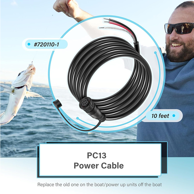 720110-1 PC13 Power Cable for  - đánh giá và giá Fish Finder Cable