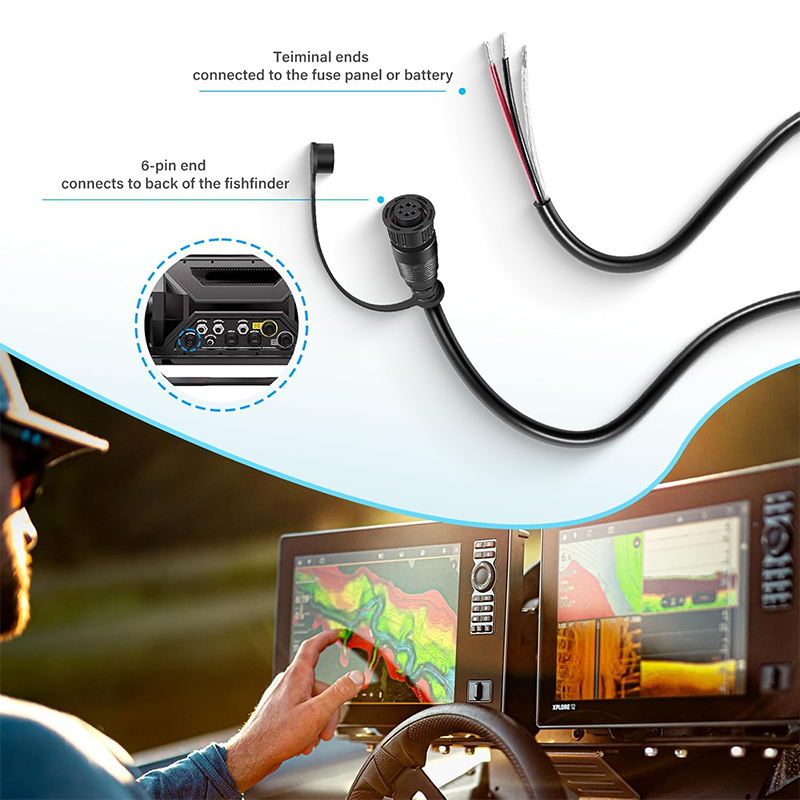 720110-1 PC13 Power Cable for  - đánh giá và giá Fish Finder Cable