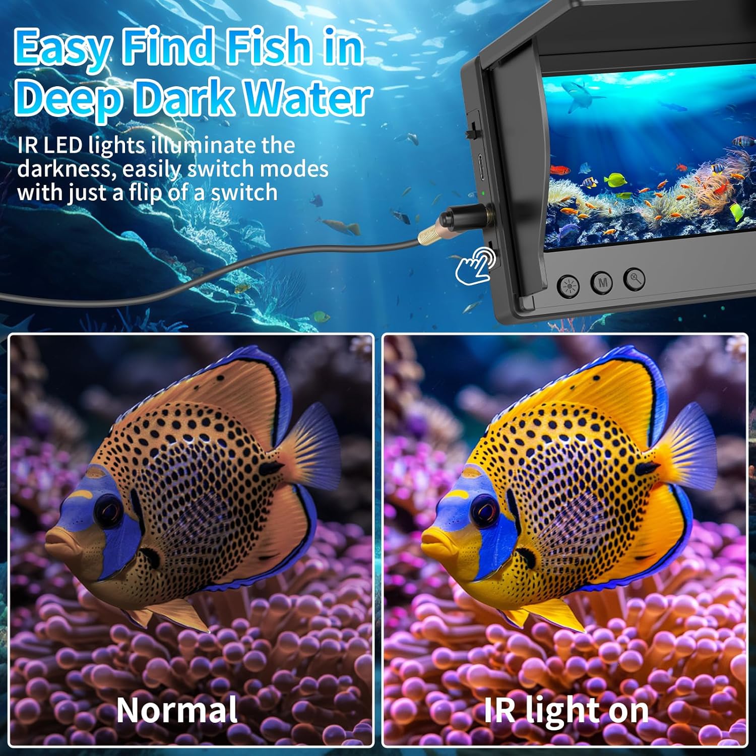 Underwater Fishing Camera 4.3' - đánh giá và giá Fish Finder Cable