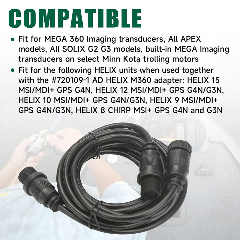 Fish Finders Adapter Cable 14  - đánh giá và giá Fish Finder Transducer
